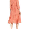 Comma Kleid mit 3/4-Arm, Orange