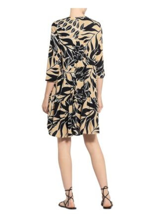 Comma Kleid mit 3/4-Arm, Schwarz