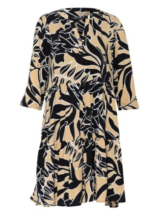 Comma Kleid mit 3/4-Arm, Schwarz