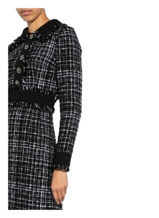 D&G Bouclé-Kleid, Weiß