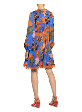 Damsel in A Dress Kleid Binx mit Spitzenbesatz, Blau