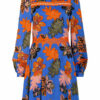 Damsel in A Dress Kleid Binx mit Spitzenbesatz, Blau