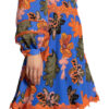 Damsel in A Dress Kleid Binx mit Spitzenbesatz, Blau