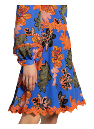 Damsel in A Dress Kleid Binx mit Spitzenbesatz, Blau