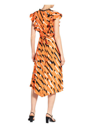 Damsel in A Dress Kleid Drina in Wickeloptik, Orange