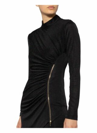 Damsel in A Dress Kleid Irise mit Glitzergarn, Schwarz