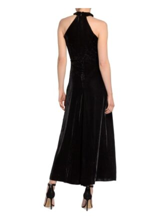 Damsel in A Dress Samtkleid Violet mit Glitzergarn, Schwarz