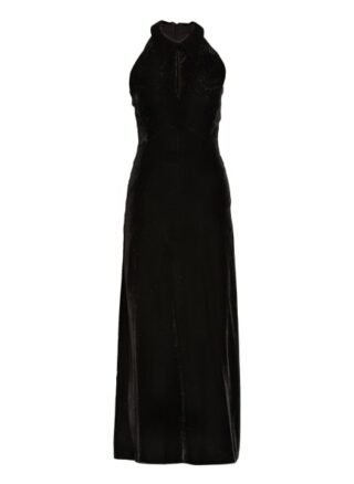 Damsel in A Dress Samtkleid Violet mit Glitzergarn, Schwarz