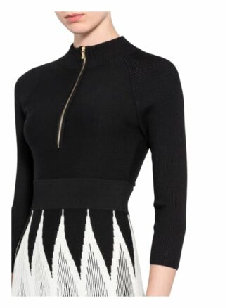 Damsel in A Dress Strickkleid Adela mit 3/4-Arm, Schwarz