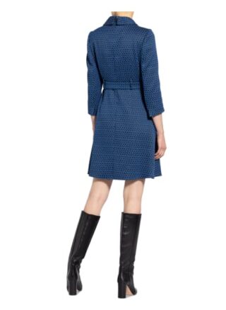 Damsel in A Dress Tweed-Kleid Sabri mit 3/4-Arm, Blau
