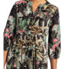 Darling Harbour Kleid mit 3/4-Arm, Schwarz