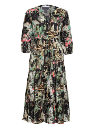 Darling Harbour Kleid mit 3/4-Arm, Schwarz
