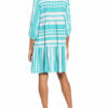 Darling Harbour Kleid mit 3/4-Arm, Weiß