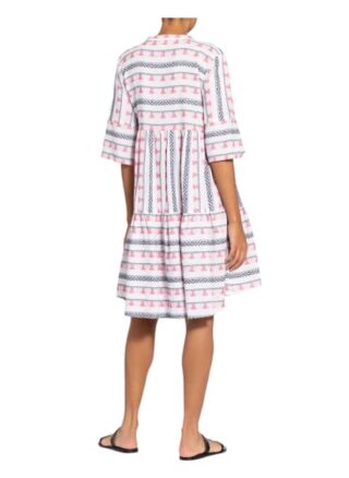 Darling Harbour Kleid mit 3/4-Arm, Weiß