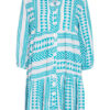 Darling Harbour Kleid mit 3/4-Arm, Weiß