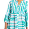 Darling Harbour Kleid mit 3/4-Arm, Weiß