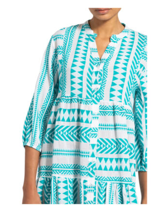 Darling Harbour Kleid mit 3/4-Arm, Weiß