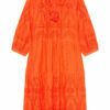 Darling Harbour Kleid mit Lochspitze und 3/4-Arm, Orange