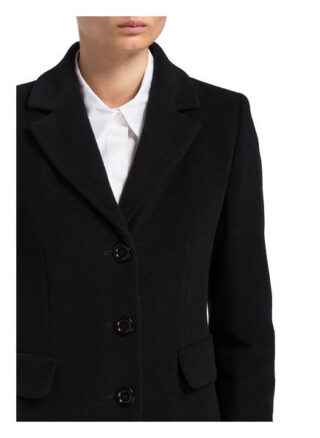Darling Harbour Wollmantel, Schwarz