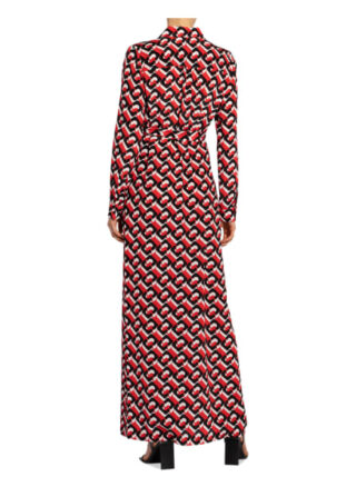 Diane Von Furstenberg Hemdblusenkleid Amina aus Seide, Rot