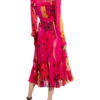 Diane Von Furstenberg Kleid Meredith mit Volantbesatz, Rot