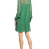 Diane Von Furstenberg Kleid mit Volantbesatz, Grün