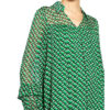 Diane Von Furstenberg Kleid mit Volantbesatz, Grün
