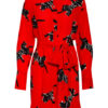Diane Von Furstenberg Seidenkleid, Rot
