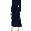 Diane Von Furstenberg Seidenkleid in Wickeloptik, Blau
