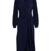 Diane Von Furstenberg Seidenkleid in Wickeloptik, Blau