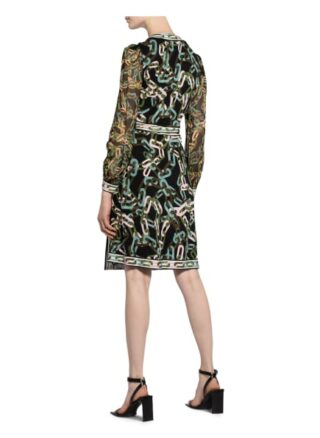Diane Von Furstenberg Wickelkleid Gala aus Seide, Schwarz