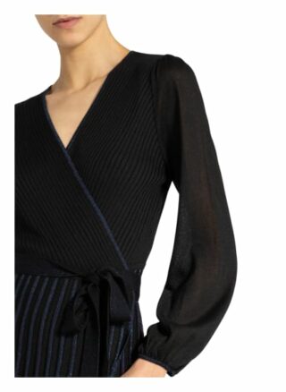 Diane Von Furstenberg Wickelkleid Shelley aus Strick, Schwarz