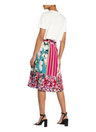 Dolce&Gabbana Faltenrock aus Seide, Blau