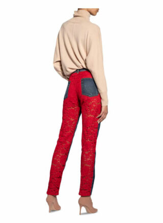 Dolce&Gabbana Jeans im Materialmix, Blau