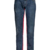 Dolce&Gabbana Jeans im Materialmix, Blau