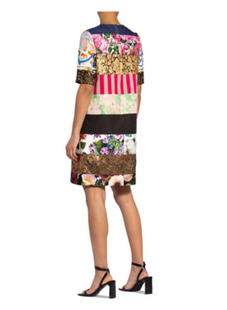 Dolce&Gabbana Kleid im Materialmix, Pink
