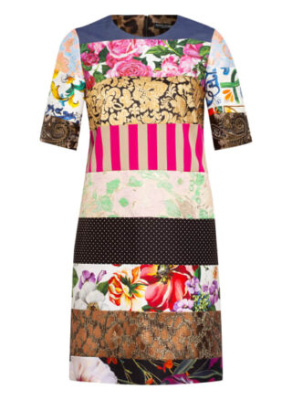 Dolce&Gabbana Kleid im Materialmix, Pink