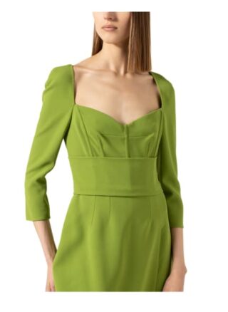 Dolce&Gabbana Kleid mit 3/4-Arm, Grün