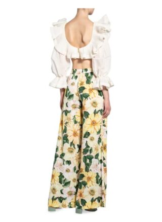 Dolce&Gabbana Marlenehose aus Seide, Beige