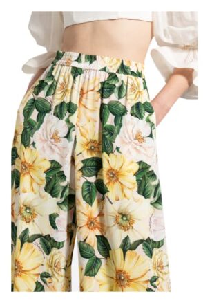 Dolce&Gabbana Marlenehose aus Seide, Beige