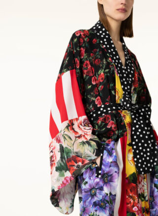 Dolce&Gabbana Seidenmantel, Schwarz