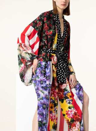 Dolce&Gabbana Seidenmantel, Schwarz
