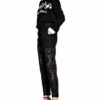 Dolce&Gabbana Spitzenhose, Schwarz