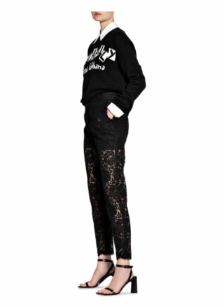 Dolce&Gabbana Spitzenhose, Schwarz