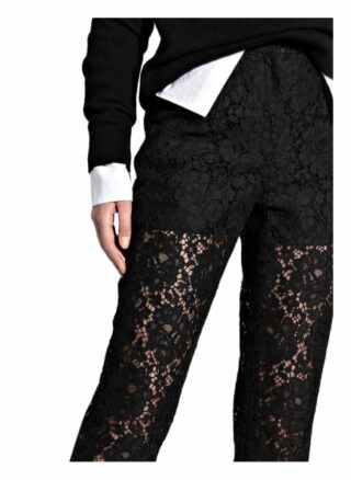 Dolce&Gabbana Spitzenhose, Schwarz
