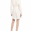 Dondup Kleid mit Leinen, Beige