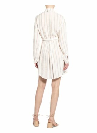 Dondup Kleid mit Leinen, Beige