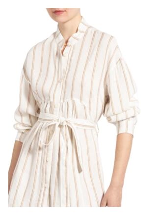 Dondup Kleid mit Leinen, Beige