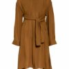 Dorothee Schumacher Hemdblusenkleid aus Seide, Braun