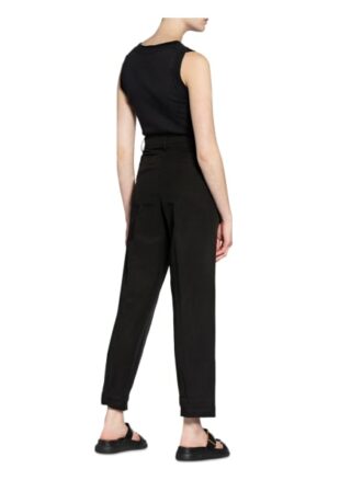 Dorothee Schumacher Hose mit Leinen, Schwarz